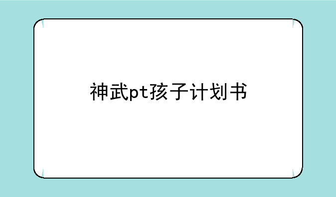 神武pt孩子计划书