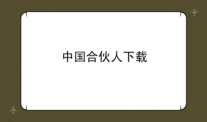 中国合伙人下载