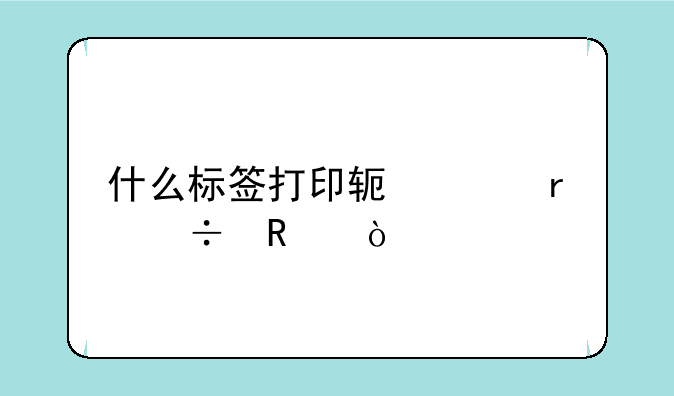 什么标签打印软件最好用？