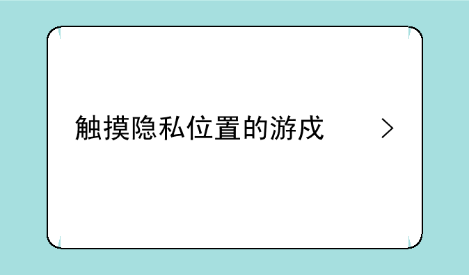 触摸隐私位置的游戏叫什么