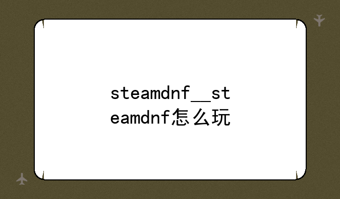 steamdnf__steamdnf怎么玩